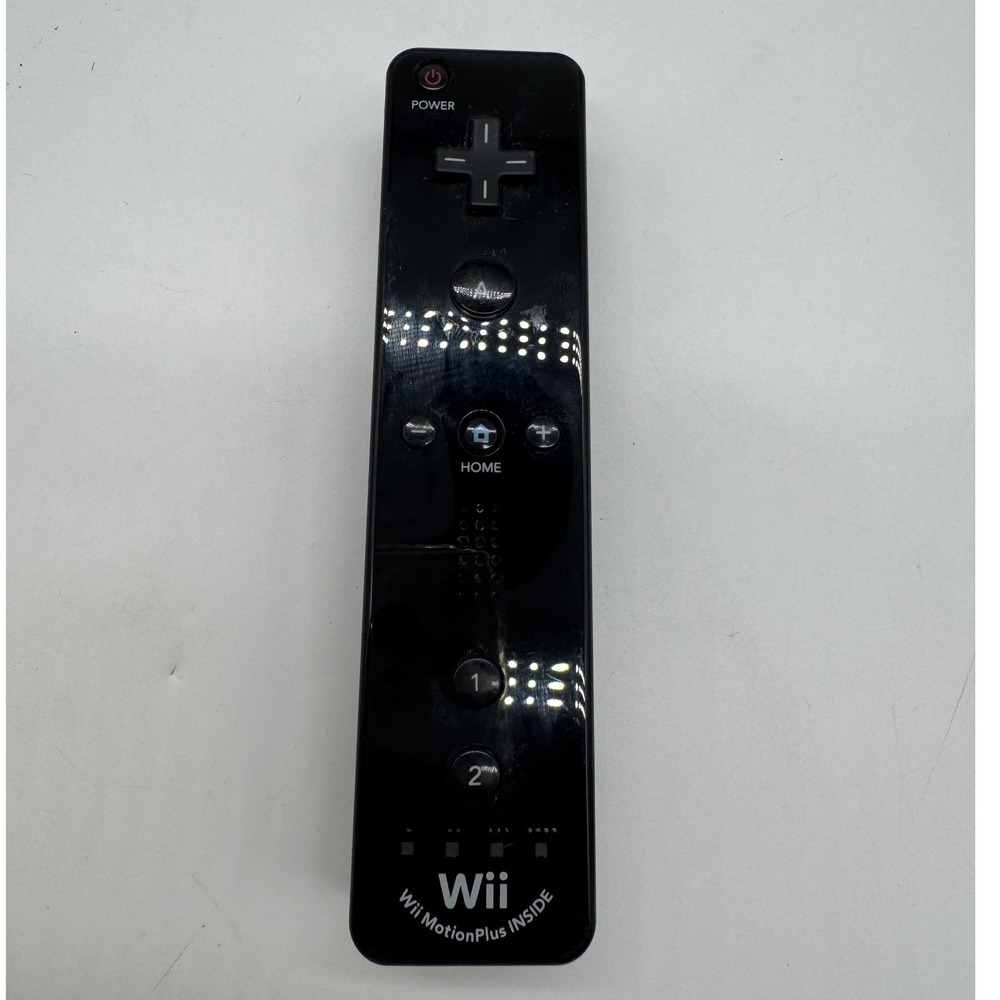 Nintendo Wii Remote Plus RVL-036 Black MotionPlus Inside Controller Official